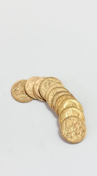 null Douze pièces en 20 FF en or.
Poids : 89,6 g.
# 

Frais acheteurs réduits à 10%...