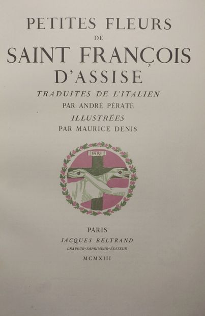 null FRANÇOIS D'ASSISE Saint. Fioretti. Petites fleurs de saint François d'Assise....
