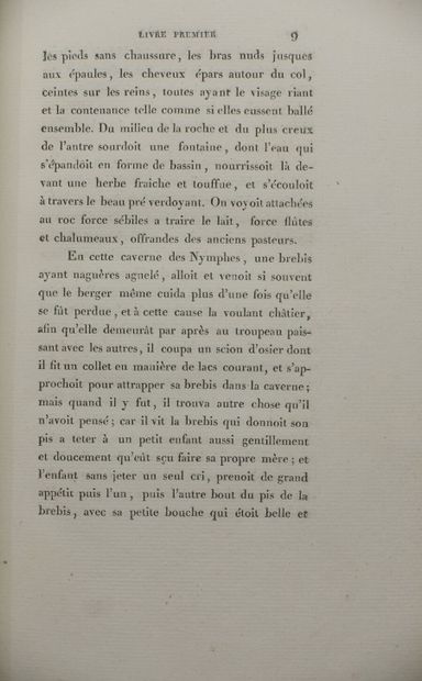 null LONGUS. Daphnis et Chloé. Traduction complète d'après le manuscrit de l'Ab[b]aye...