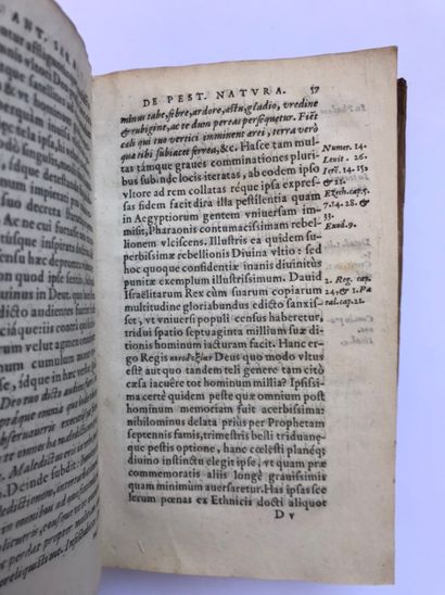 null SARACENUS Johannes Antonius. De Peste commentarius. Genève, ex officina, Johannis...