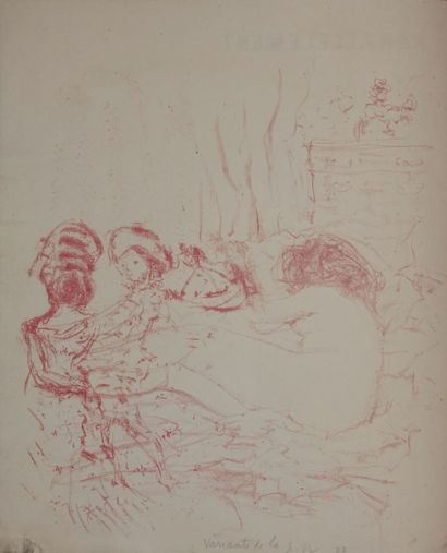 null VERLAINE Paul. Parallèlement. Lithographies originales de Pierre Bonnard. Paris,...