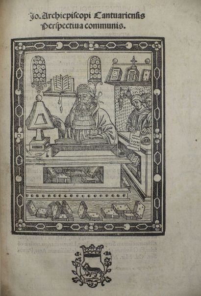 null PECKHAM John. Perspectiva communis. Venise, Giovanni-Battista Sessa, juin 1504...