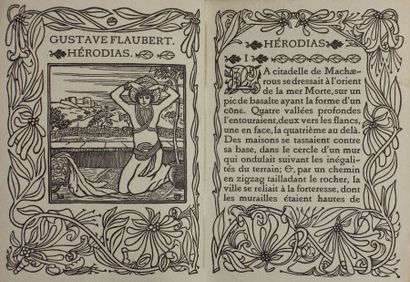 null FLAUBERT Gustave. Hérodias. Londres, Hacon & Ricketts 1901 ; petit in-8, cartonnage...