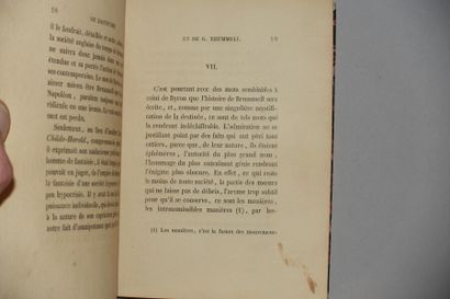 null BARBEY D'AUREVILLY Jules. Du dandysme et de G. Brummell. Caen, B. Mancel, 1845...