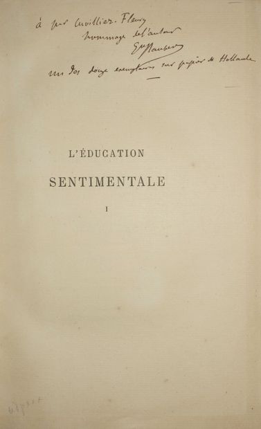 null FLAUBERT Gustave. Sentimental Education. Histoire d'un jeune homme. Paris, Michel...