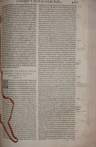 null PLATON. Opera omnia Marsilio Ficino interprete. Lyon, Antoine Vincent, 1567...