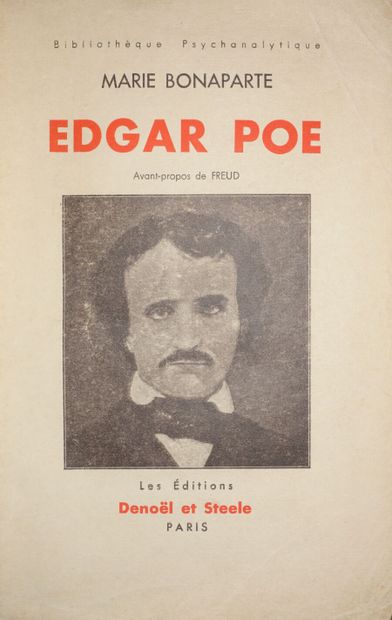 null BONAPARTE Marie. Edgar Poe. Étude psychanalytique. Avant-propos de Sigmund Freud....