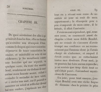 null [CHAMISSO Adalbert de]. Pierre Schlémihl. Troisième édition. Paris, Ladvocat,...