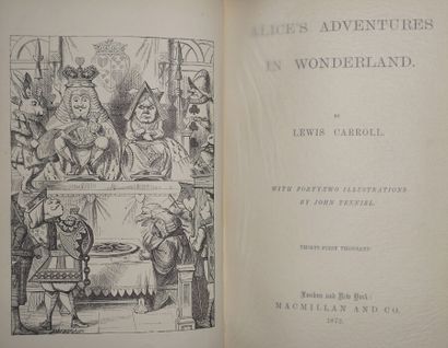 null CARROLL Lewis. Alice's Adventures in Wonderland. Thirty-first thousand. Londres...