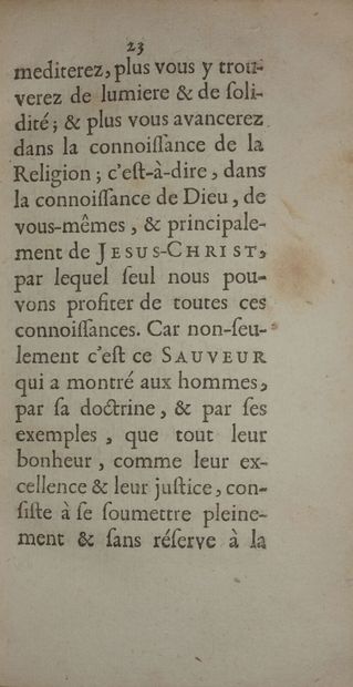null BOSSUET Jacques-Bénigne. Treatise on free will and concupiscence. Posthumous...