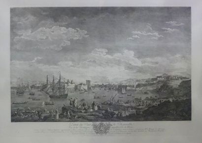 null Reproductions of the Ports of France: large formats.
- Bordeaux (67.5 x 91 cm...