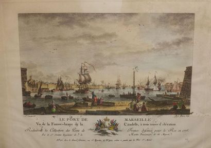 null Six petites reproductions.
Réduit de collection des Ports de France dessinés...