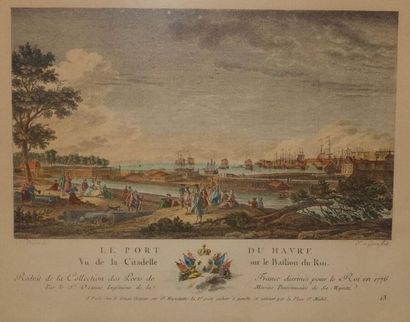 null Six petites reproductions.
Réduit de collection des Ports de France dessinés...