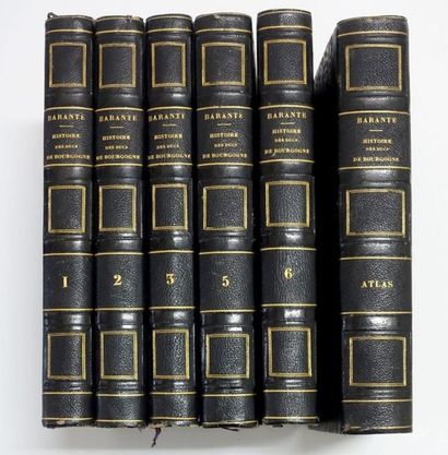 null Réunion d'ouvrages : 
M. de BARANTE, Histoire des ducs de Bourgogne, 5 volumes...