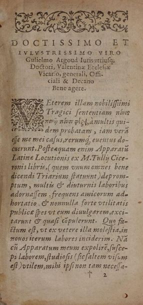null CICERON. M. Tullii Ciceronis orationum.
Lugduni (Lyon), Sumptibus Joan Pillehotte,...