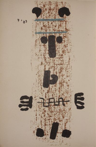 null Thomas GLEB (1912-1991).
Compositions abstraites.
Lithographies.
Deux ensembles...