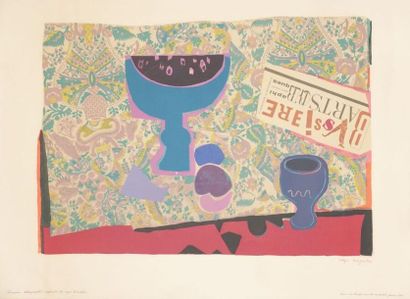 null Roger BEZOMBES (1913-1994). 
 Lithograph, signed lower right, printed on the...