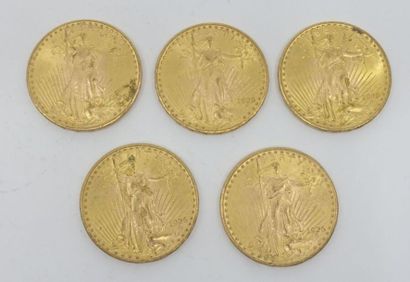 null Huit pièces de 20 Dollars U.S. (5 x 1926 ; 3 x 1928).


Frais acheteur réduits...