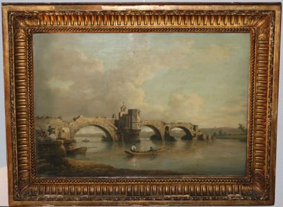 null William MARLOW (1740-1813).

Avignon, the Saint-Bénézet bridge.

Canvas, signed...