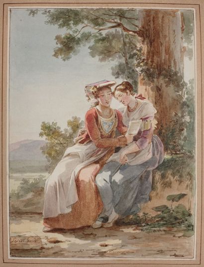 null Album AMICORUM composé par la comtesse d'Hautefort (1787-1850).

Cet album comprend...