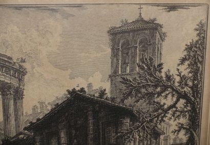 null Giambattista PIRANESI (1720-1778).

Veduta del Tempio della Sibilla in Tivoli....