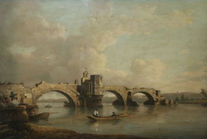 null William MARLOW (1740-1813).

Avignon, the Saint-Bénézet bridge.

Canvas, signed...