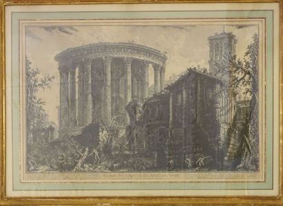 null Giambattista PIRANESI (1720-1778).

Veduta del Tempio della Sibilla in Tivoli....