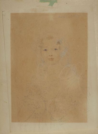 null Jean-Baptiste ISABEY (Nancy 1767-Paris 1855).

Portrait de sa fille Henriette...