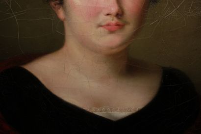  Cornelis GROENEDAEL (1785-1834). 
Portrait de Mathilde de Talhouet, comtesse Le...