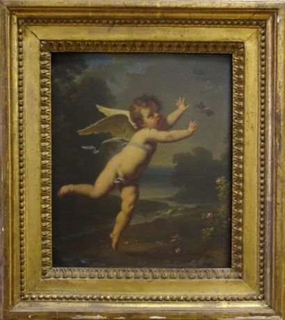 null Jacques-Antoine VALLIN ( Paris 1760-après 1831).

L'amour aux libellules.

Panneau...