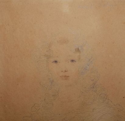  Jean-Baptiste ISABEY (Nancy 1767-Paris 1855). 
Portrait de sa fille Henriette Isabey...