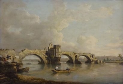 null William MARLOW (1740-1813).

Avignon, the Saint-Bénézet bridge.

Canvas, signed...