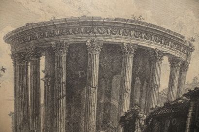 null Giambattista PIRANESI (1720-1778).

Veduta del Tempio della Sibilla in Tivoli....