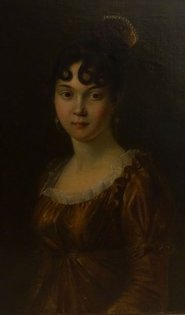 null École française vers 1830.

Portrait présumé de Thérèse de Saint Léonard.

Toile...