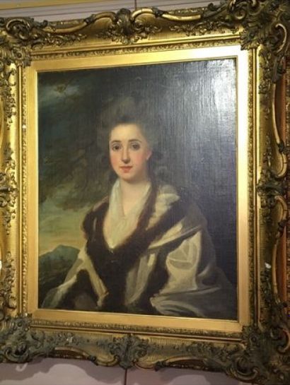  Attribué à John HOPPNER (1758-1810) 
Portrait de Clara Luisa Middleton 
Toile 
Haut....