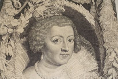  Pierre Paul RUBENS (1577-1640) (d'après). 
Louis XIII ; Anne d'Autriche. Vers 1650....