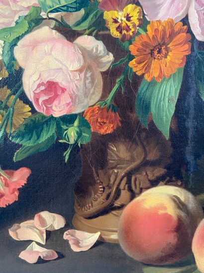 null Auguste MALPERTUY (1823-1897)

Bouquet de fleurs dans un vaseposé sur un entablement...