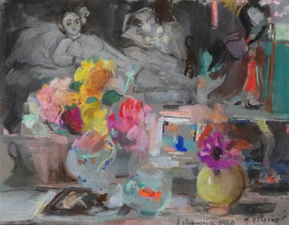 null Henriette DELORAS (1901-1941)

Bouquets à l'Olympia, 1940

Pastel sur papier,...