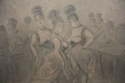 null Constantin GUYS (1802-1892).

Les lorettes

Dessin au lavis

Haut. : 19 cm ;...