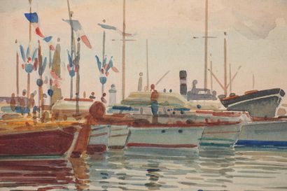 null Tony MINARTZ (1870-1944)

Bateaux amarrés

Aquarelle, signée en bas à droite...