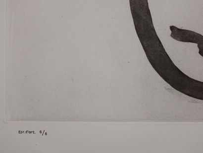 null Henri Matisse (1869-1954).

Trois têtes ; À l'amitié. (Masques d'Apollinaire,...