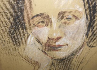 null Jean-Louis FORAIN (1852-1931)

Portrait de femme

Fusain, craie blanche et rehaut...
