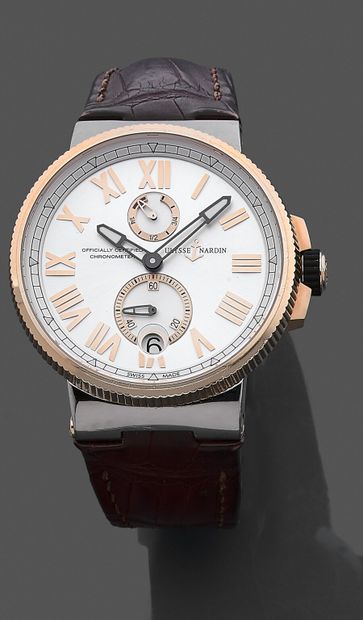 null ULYSSE NARDIN

Chronometer 

Montre bracelet over size en acier et or 18k (750)...