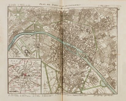 null [ATLAS. Georges-Louis LE ROUGE]. Atlas nouveau portatif à l'Usage des Militaires,...