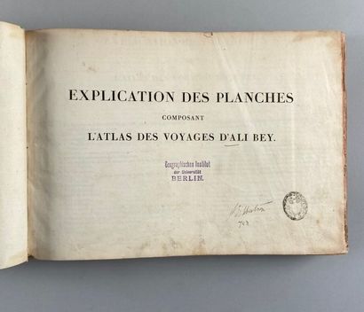 null [BADIA Y LEBLICH Domingo] alias Ali Bey el Abassi. Explication des planches...