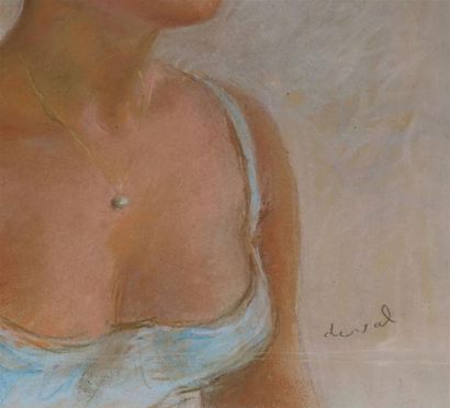 null Pierre DEVAL (1897-1993).

Portrait de jeune fille.

Pastel, signé en bas à...