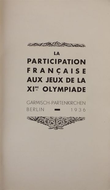 null La Participation française aux Jeux de la XIe Olympiade, Garmisch-Partenkirchen,...