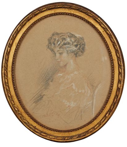 null Abel FAIVRE (1867-1945).

Femme de profil.

Trois crayons, signé en bas à gauche.

Haut....