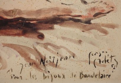 null Les bijoux de Baudelaire.

Aquarelle sur papier, signée Georges (?), datée 51...