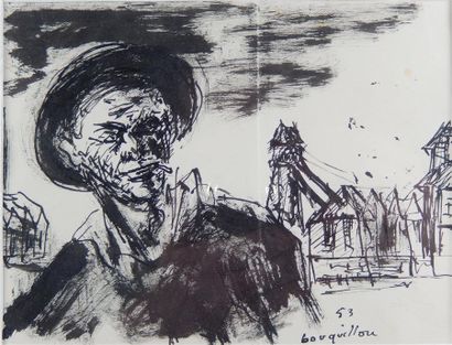 Robert BOUQUILLON (1923-2013).

Minor.

Ink...